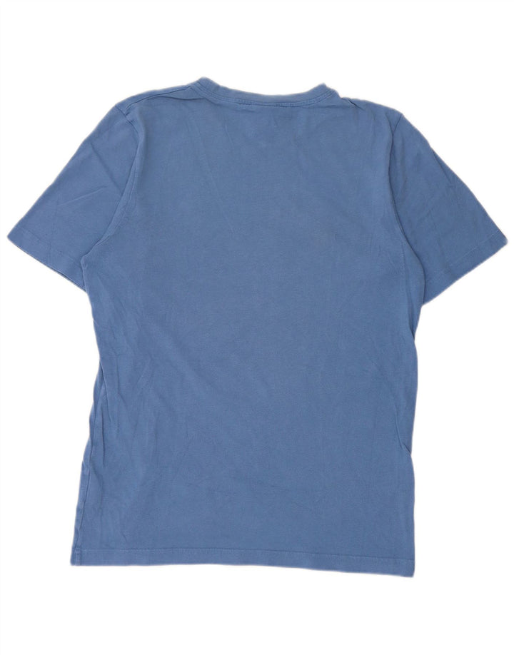 Nike Herre T-Shirt Top UK 39/41 Medium Blue Bomuld