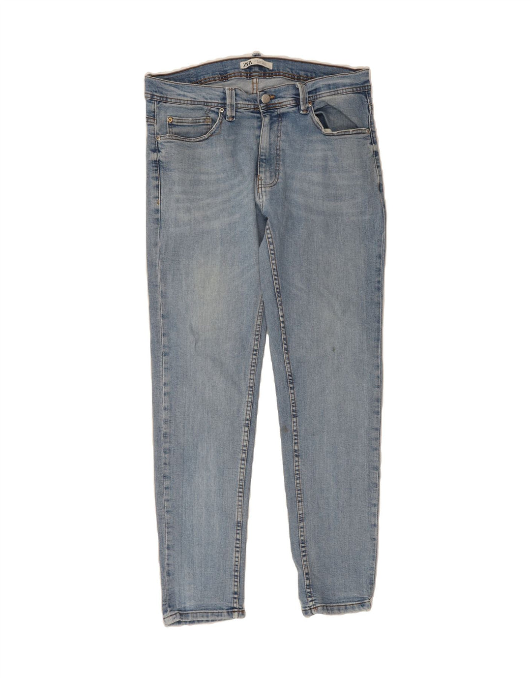 ZARA Mens Slim Jeans EU 44 Large W34 L31 Blue Cotton Vintage Zara and Second-Hand Zara from Messina Hembry 