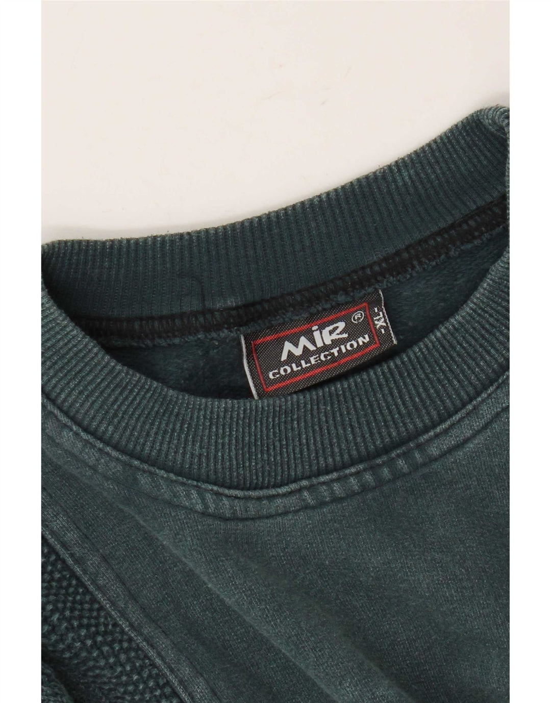 Vintage sweatshirt til mænd XL blå bomuld