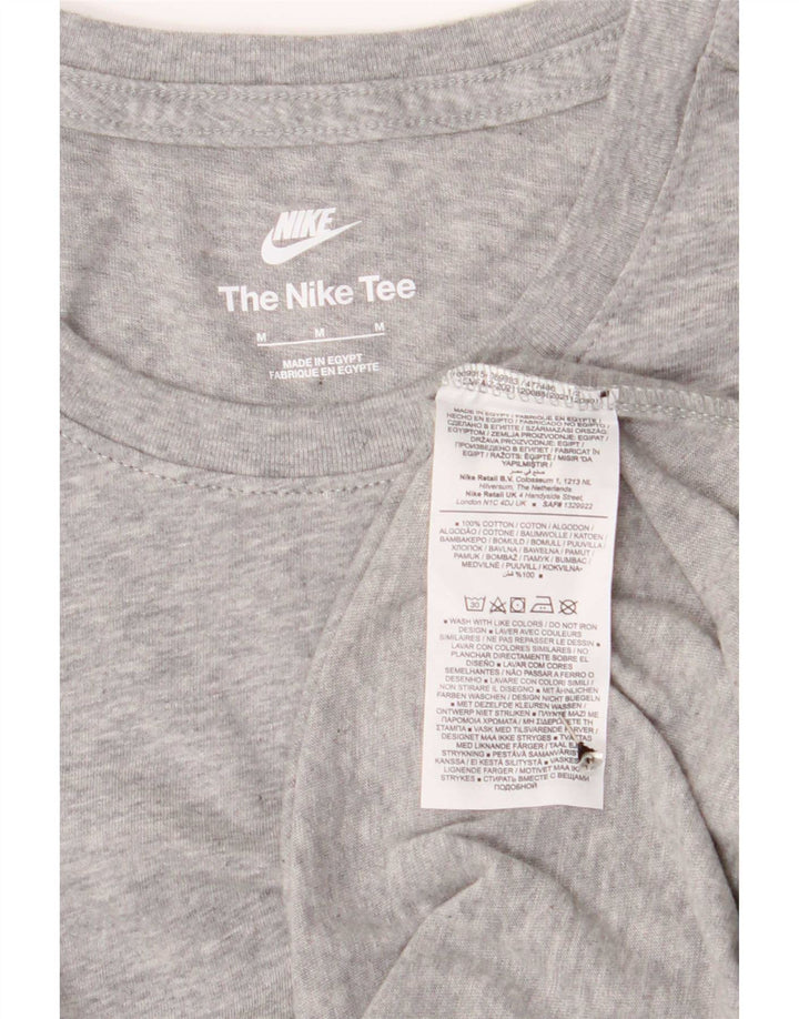 Nike T-shirt top mellem grå bomuld til mænd