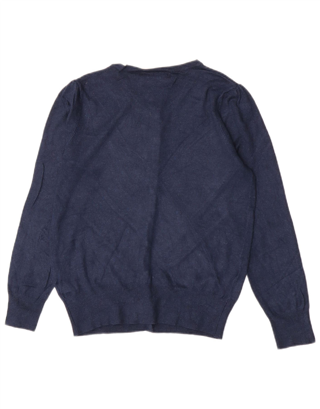 Marks & Spencer Dame Cardigan Sweater UK 12 Medium Navy Blue Viscose