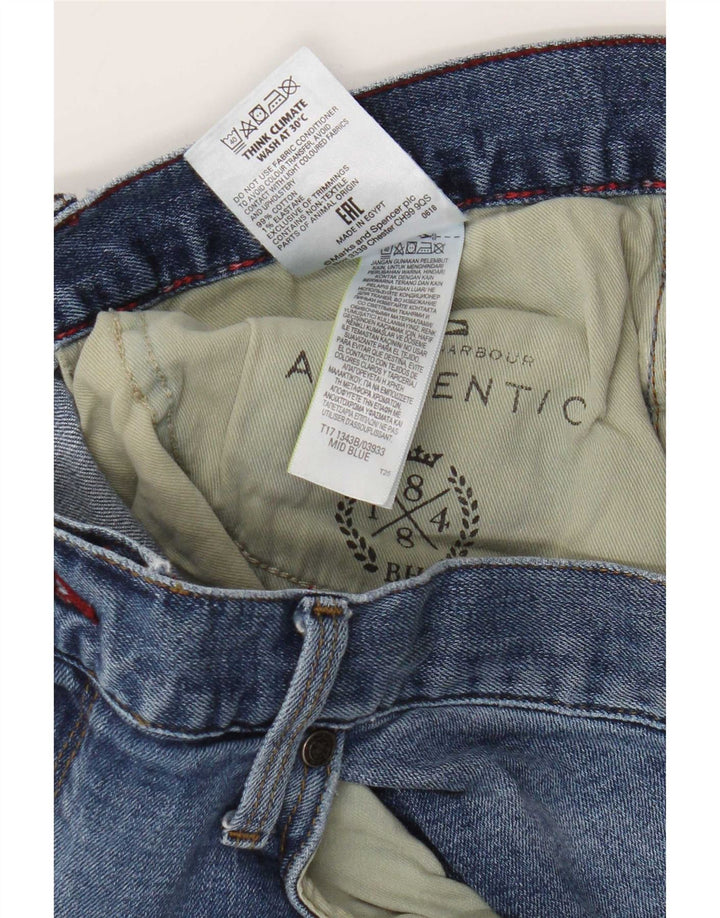 Marks & Spencer Straight Jeans til mænd W40 L29 Blå Bomuld