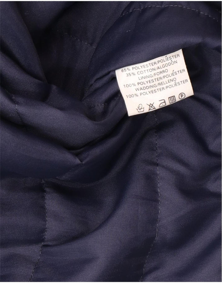 Dunnimac Dame Overfrakke UK 18 XL Navy Blue Polyester Classic