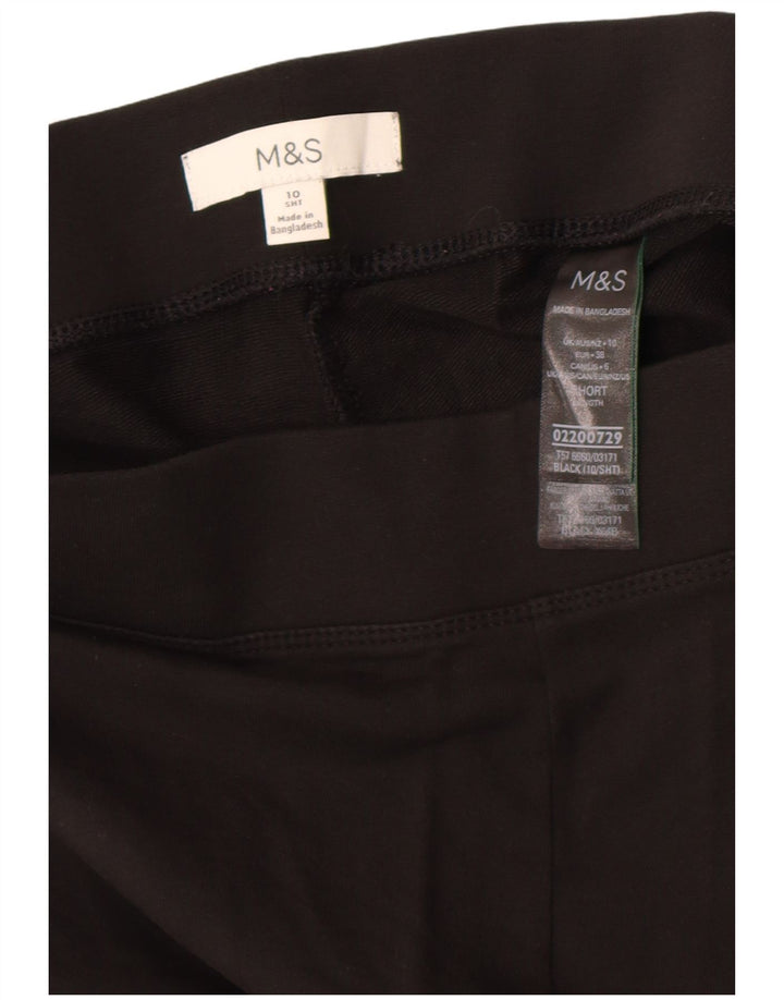 Marks & Spencer Træningsdragtsbukser til kvinder UK 10 Small Black Bomuld