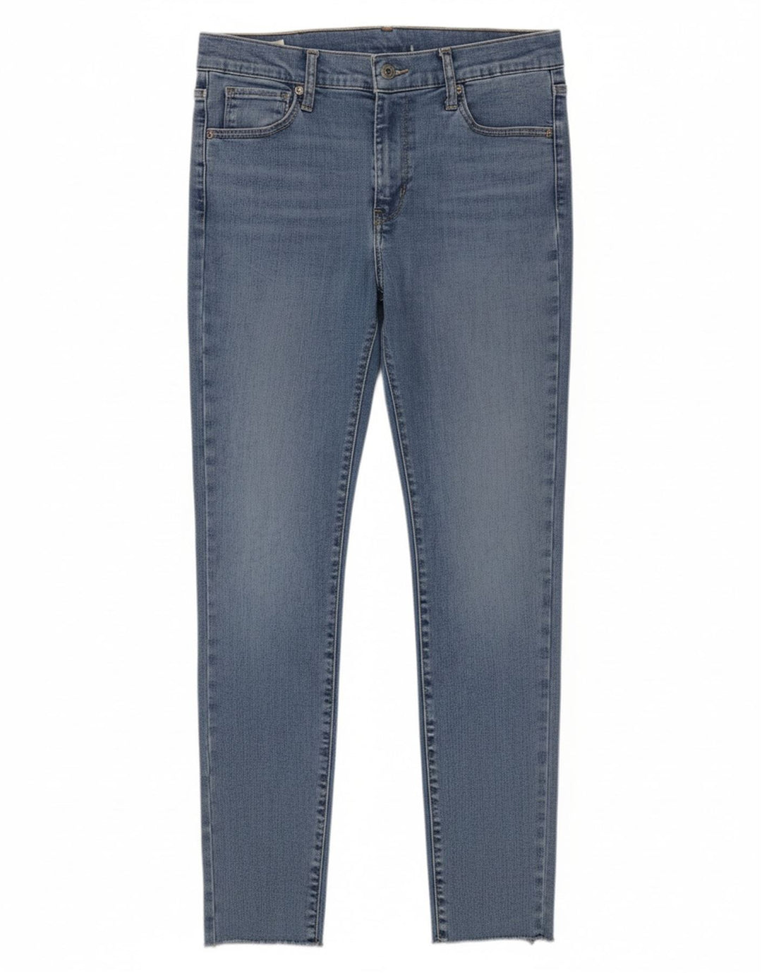 LEVI'S Womens Crop Skinny Jeans W29 L26 Blue Cotton