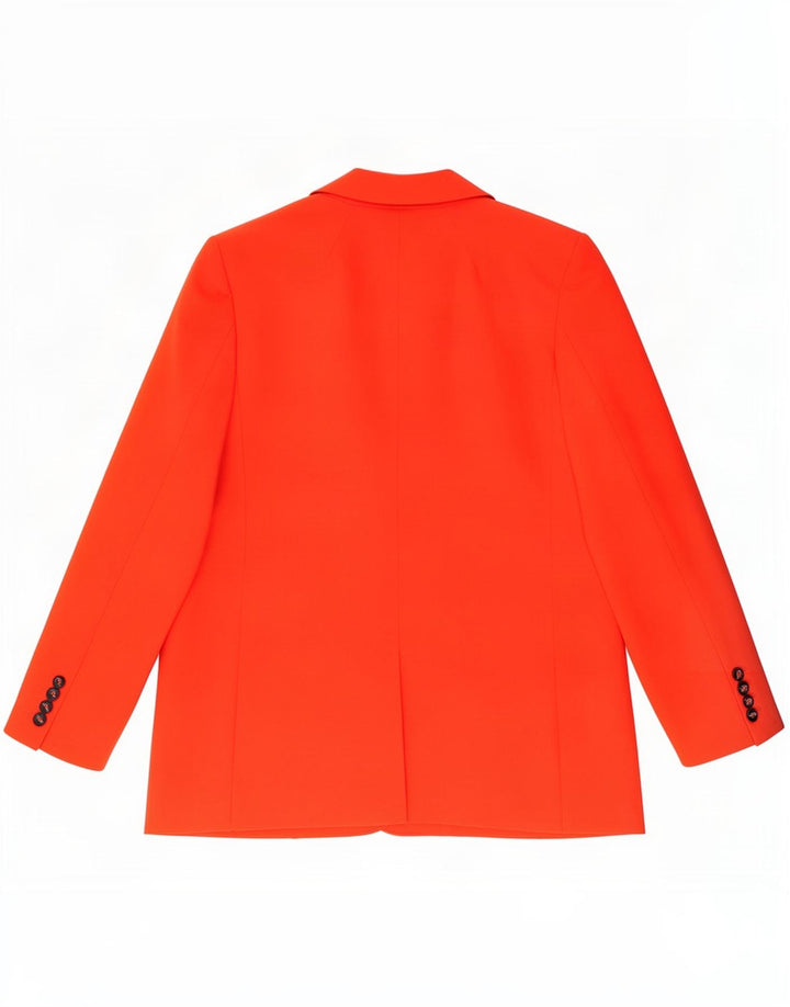 Marks & Spencer Dame 1 Knap Blazer Jacket UK 16 Large Orange Polyester