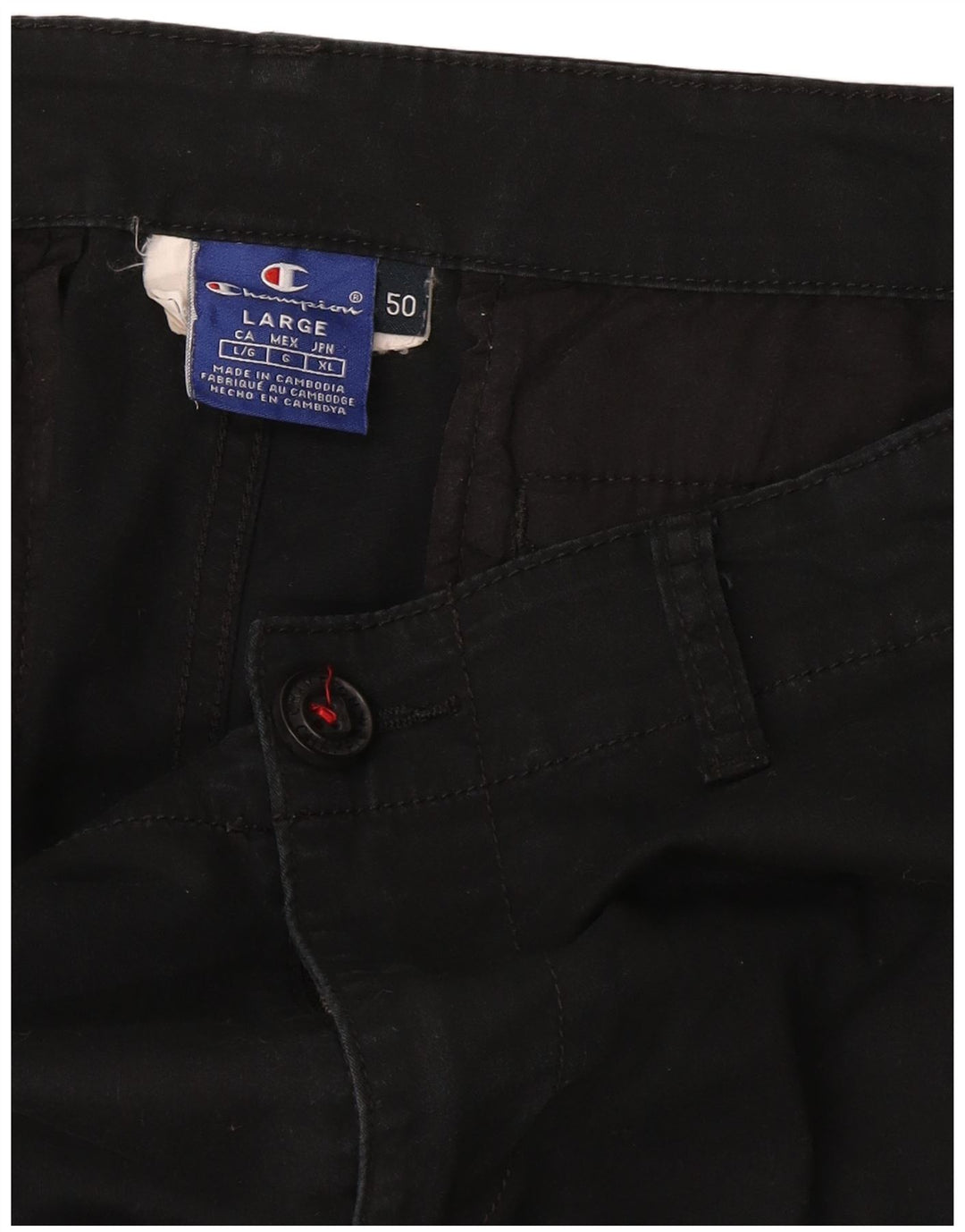 CHAMPION Herre Cargo Shorts IT 50 Large W34 Sort