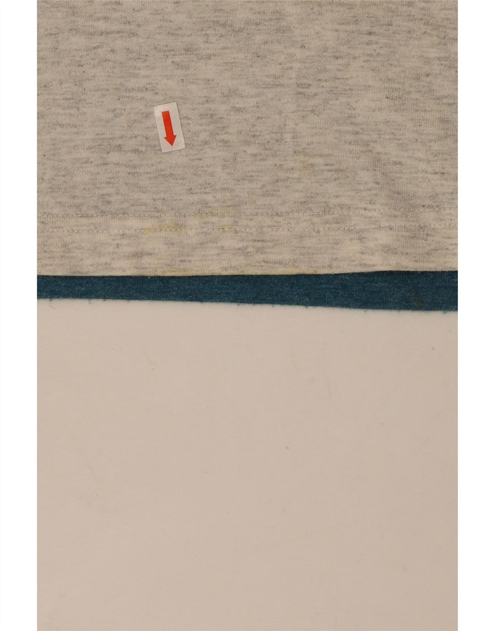 Diadora herre poloshirt, stor grå farveblok bomuld