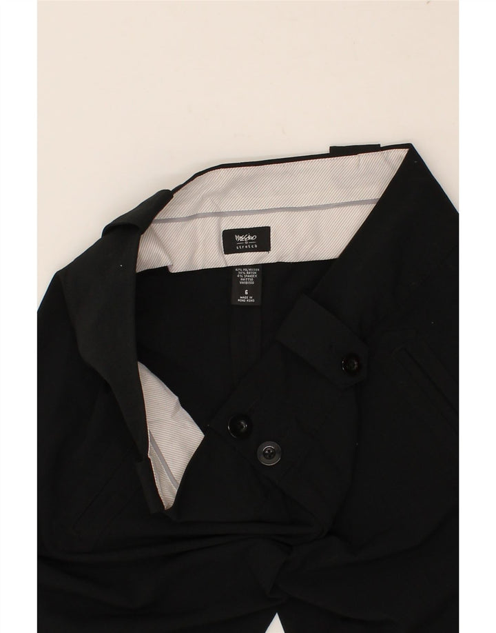 MOSSIMO Womens Stretch Straight Capri Trousers US 6 Medium W30 L20  Black Vintage Mossimo and Second-Hand Mossimo from Messina Hembry 