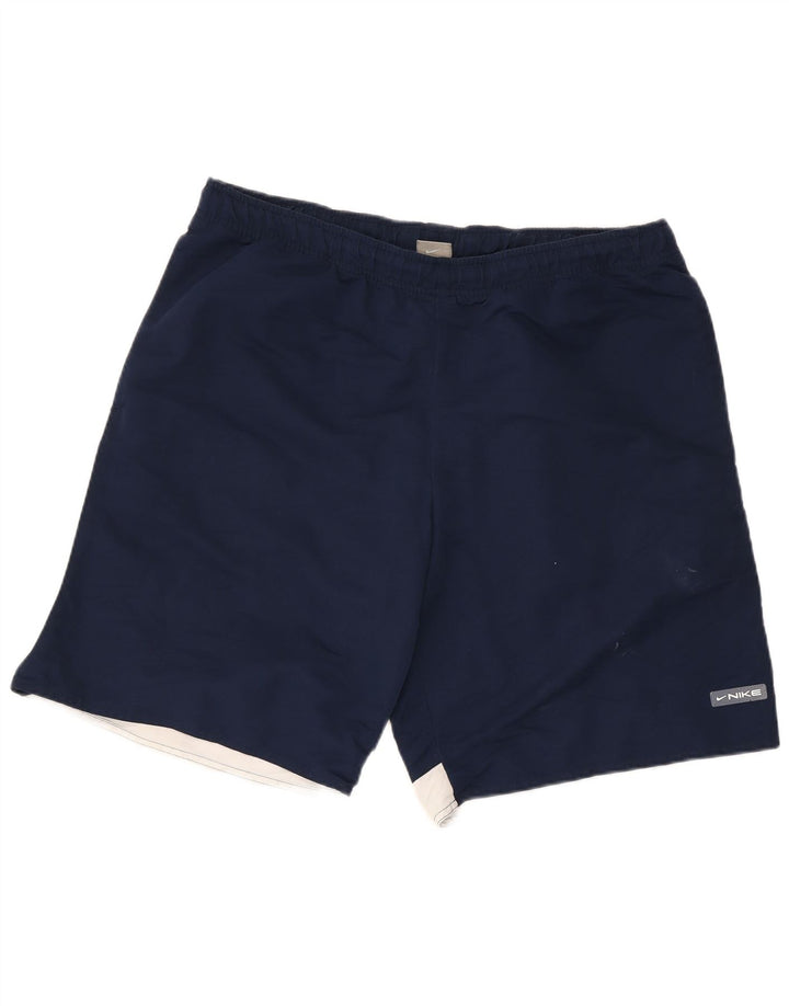 Nike Sportsshorts til mænd XL Marineblå Colourblock Polyester