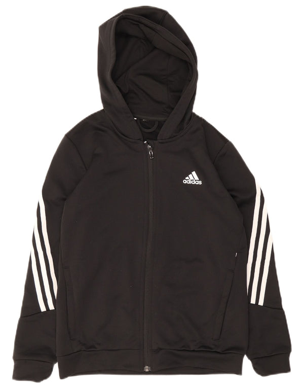 Adidas Aeroready Hoodie Sweater med lynlås til kvinder UK 4 XS Sort