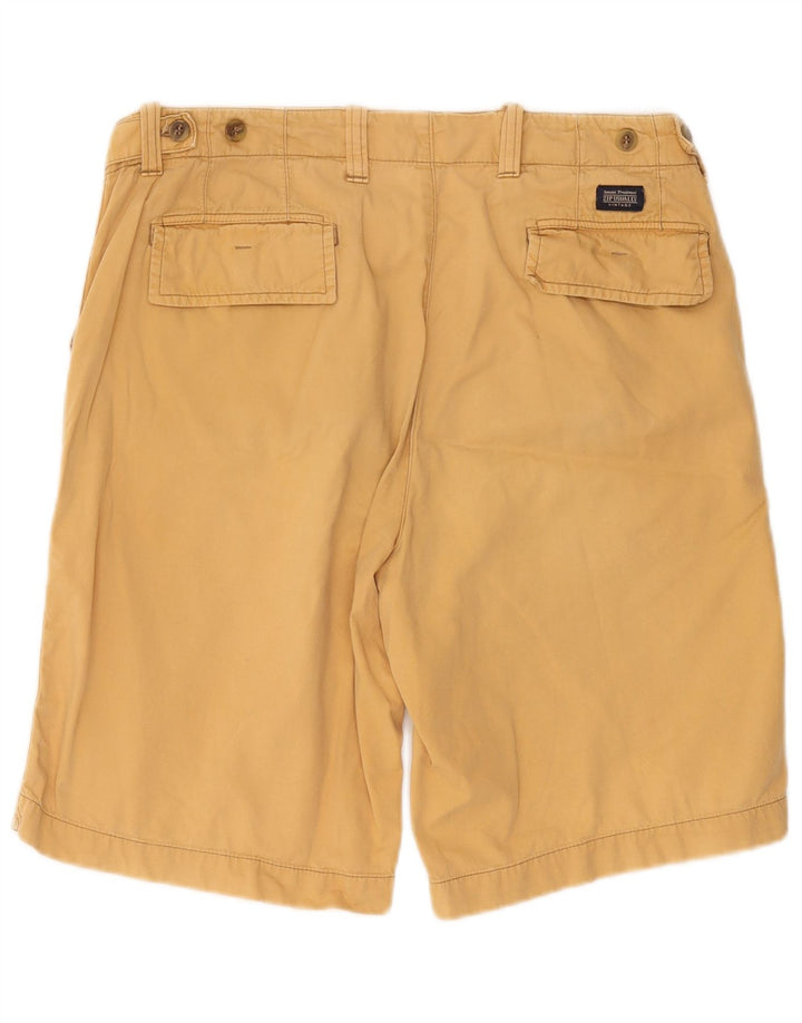 Vintage Herre Chino Shorts IT 48 Medium W32 Gul Bomuld