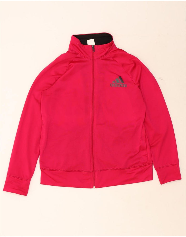 ADIDAS Womens Tracksuit Top Jacket UK 16/18 Large Pink Polyester Vintage Adidas and Second-Hand Adidas from Messina Hembry 