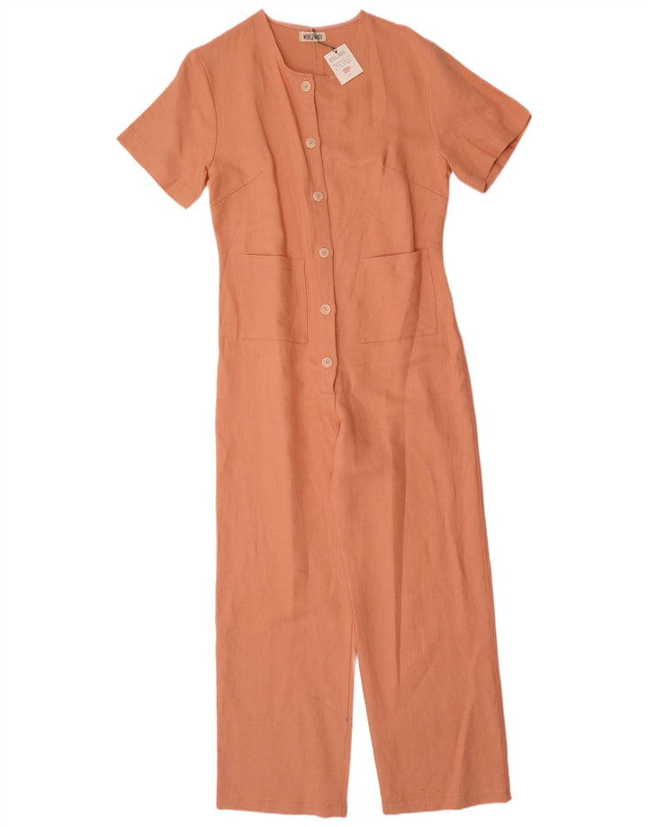 Vintage Jumpsuit til kvinder UK 10 Small Orange