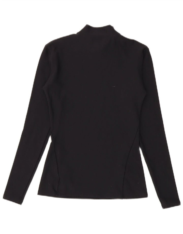Under Armour Dame Cold Gear Top Langærmet UK 12 Medium Sort Nylon