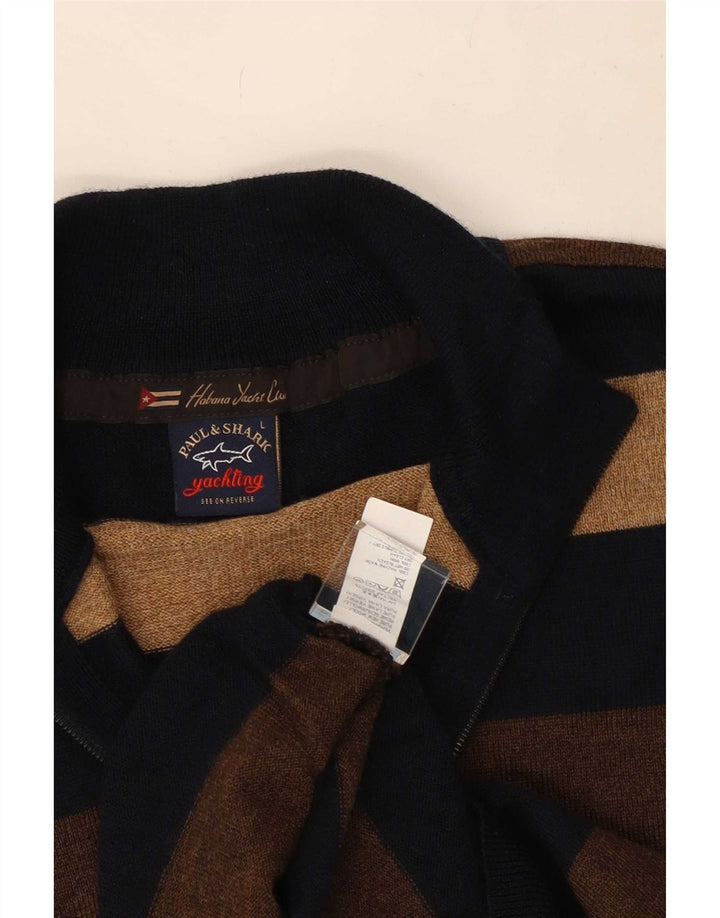 Paul & Shark Herre Yachting Zip Neck Jumper Sweater Stor Flerfarvet