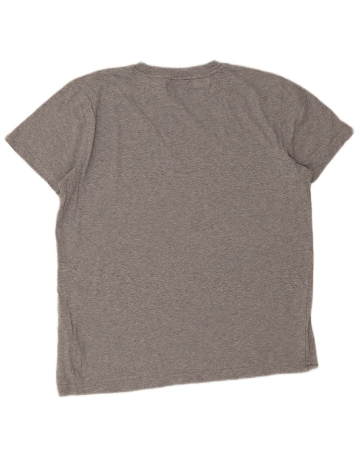 Gant Grafisk T-shirt top til mænd, stor grå bomuld