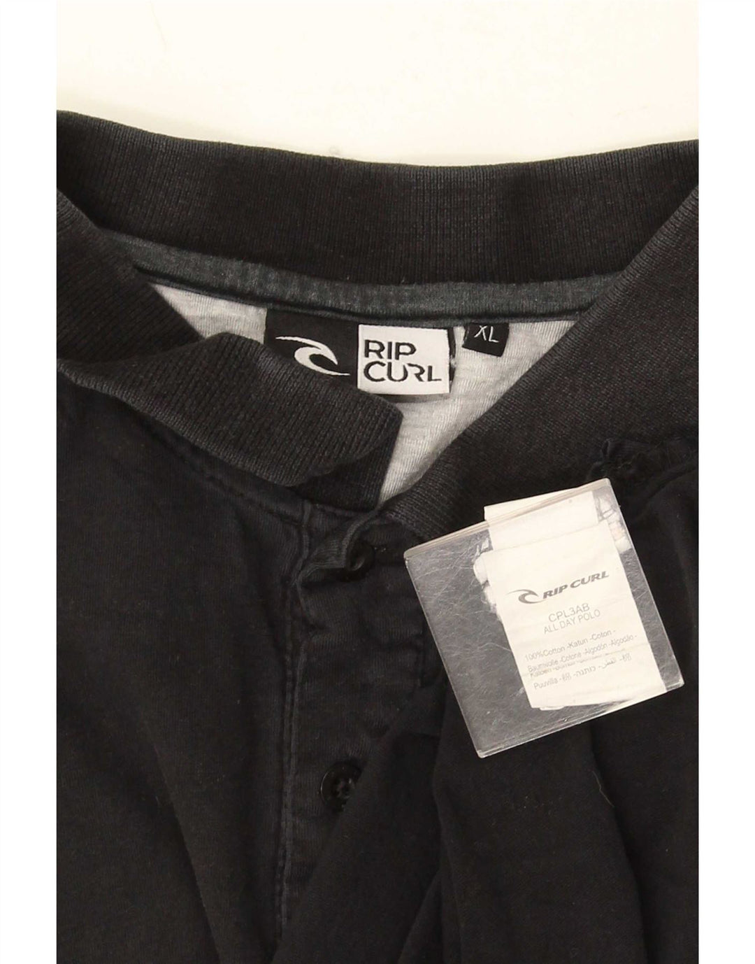 Rip Curl herre poloshirt XL sort bomuld