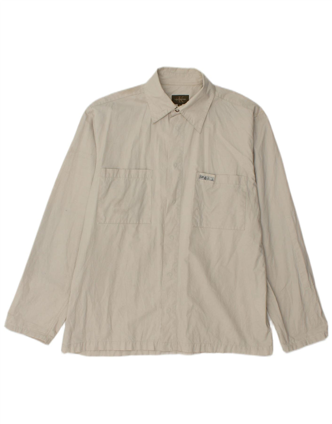 Calvin Klein Herreskjorte Stor Beige Bomuld