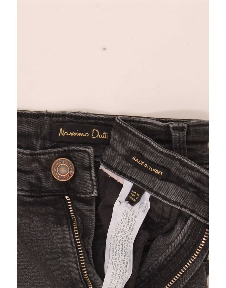 Massimo Dutti Dame Flared Jeans EU 34 2XS W24 L24 Grå Bomuld