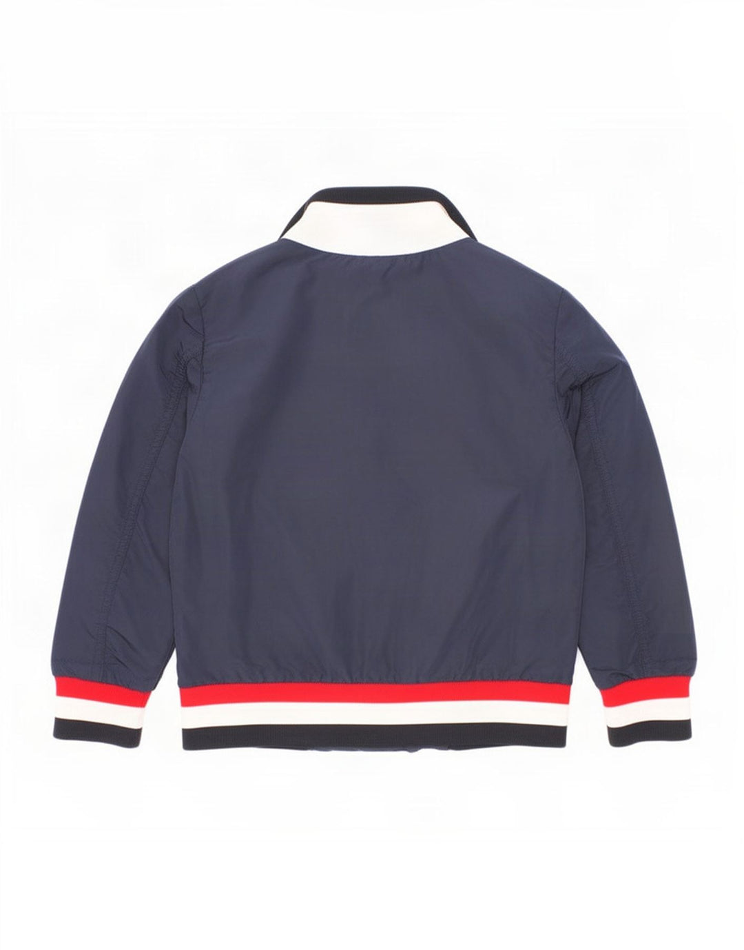 Moncler Boys Bomber Jacket 3-4 år Navy Blue Colourblock Polyamid