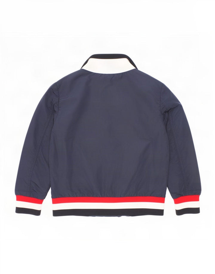 Moncler Boys Bomber Jacket 3-4 år Navy Blue Colourblock Polyamid