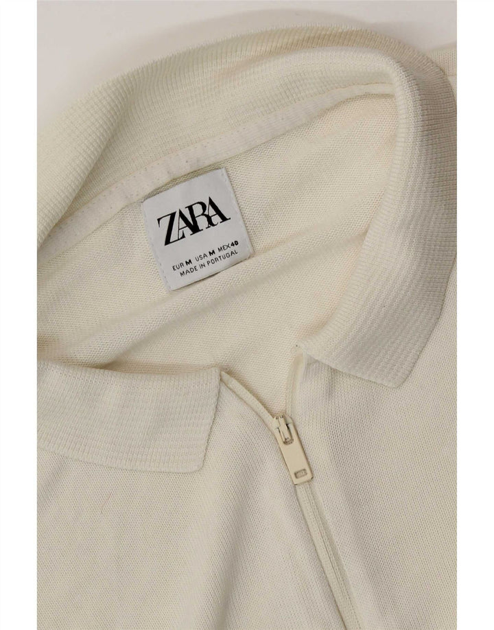 Zara herre poloshirt Medium White