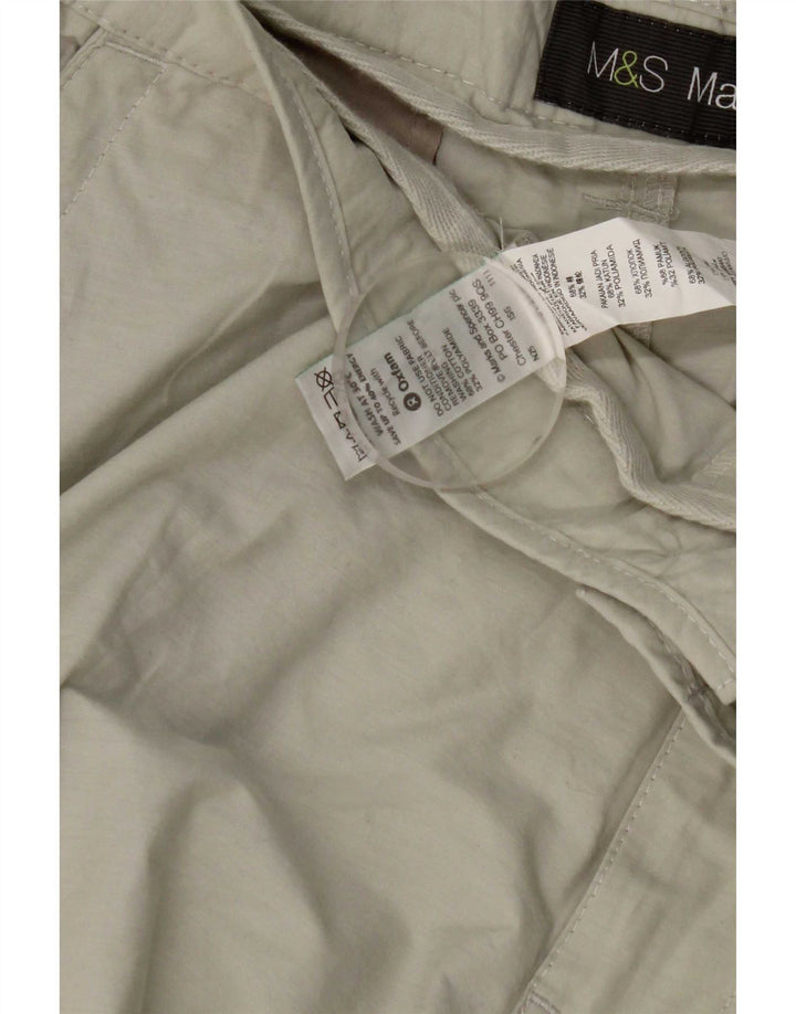 Marks & Spencer Herre Cargo Bermuda Shorts W38 XL Beige Bomuld