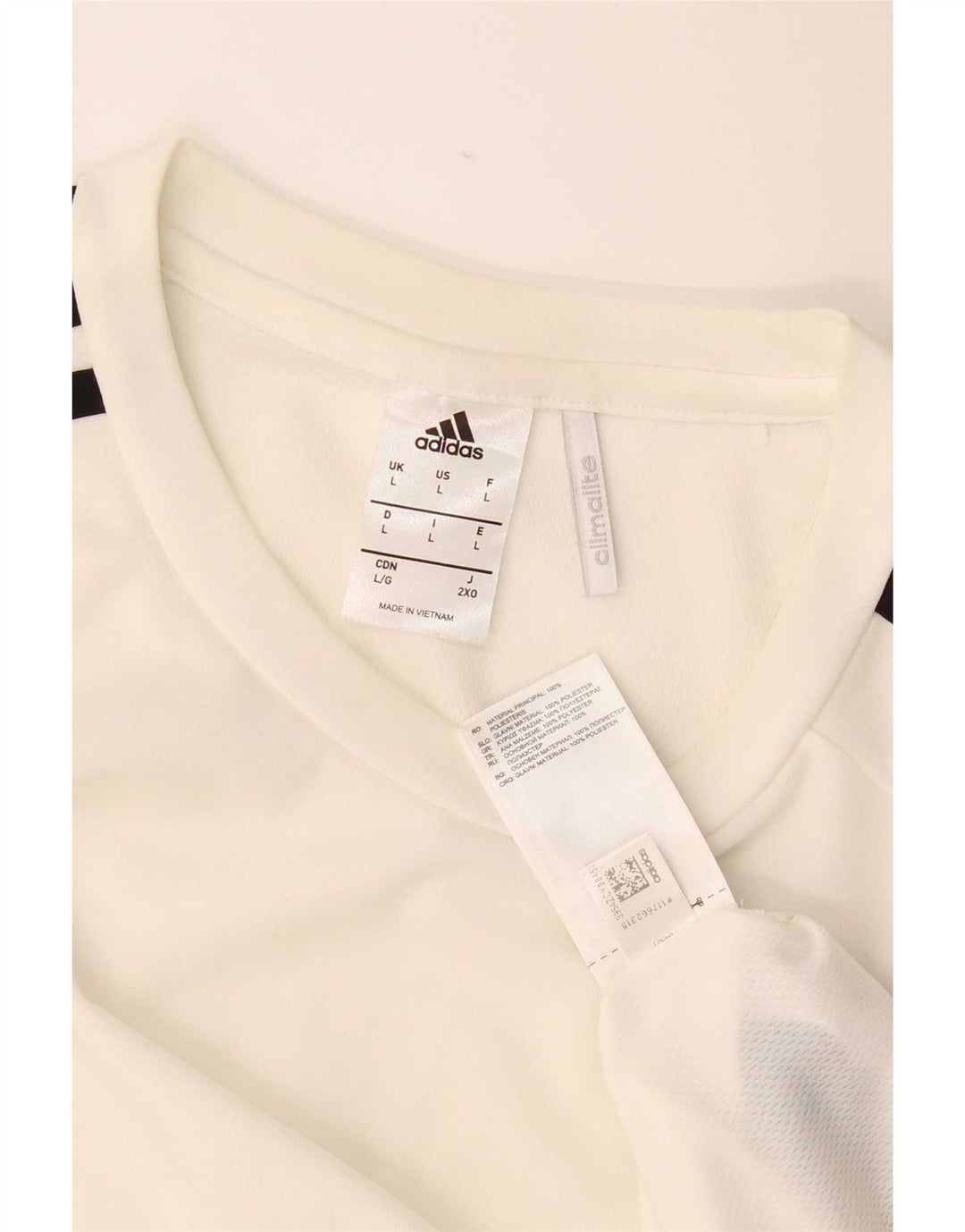 Adidas Herre Climalite T-Shirt Top Stor Hvid Polyester