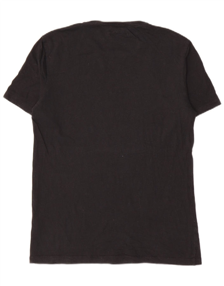 Cos Herre Regular T-Shirt Top Lille sort bomuld