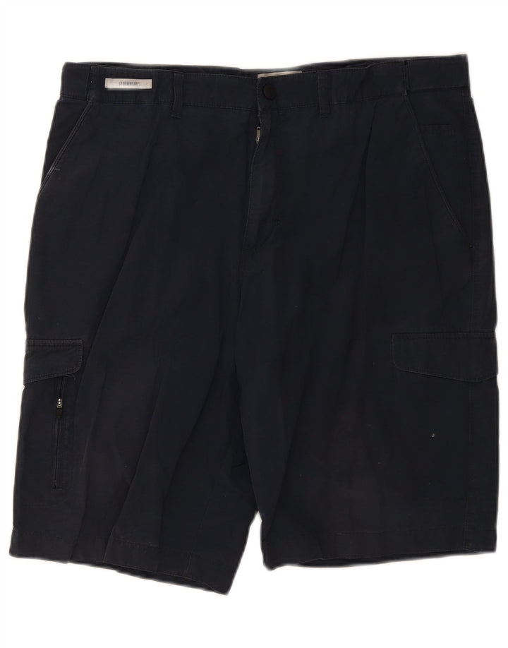 Marks & Spencer Herre Cargo Shorts W36 Large Navy Blue