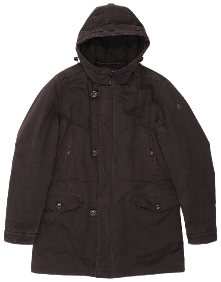Trussardi Jeans Herre Hooded Parka Jacket UK 40 Large Grey