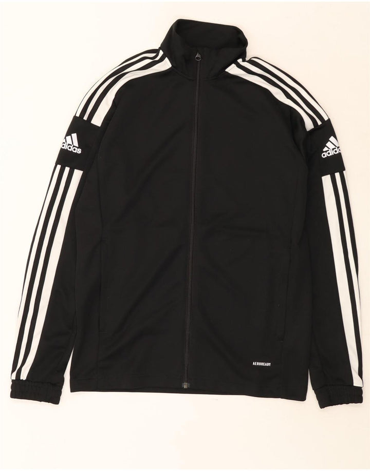 Adidas Herre Aeroready Graphic Tracksuit Top Jakke Medium Sort Polyester