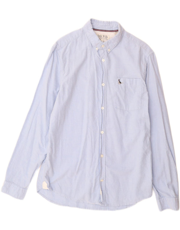 Jack Wills Herre Slim Fit skjorte Medium Blue Cotton