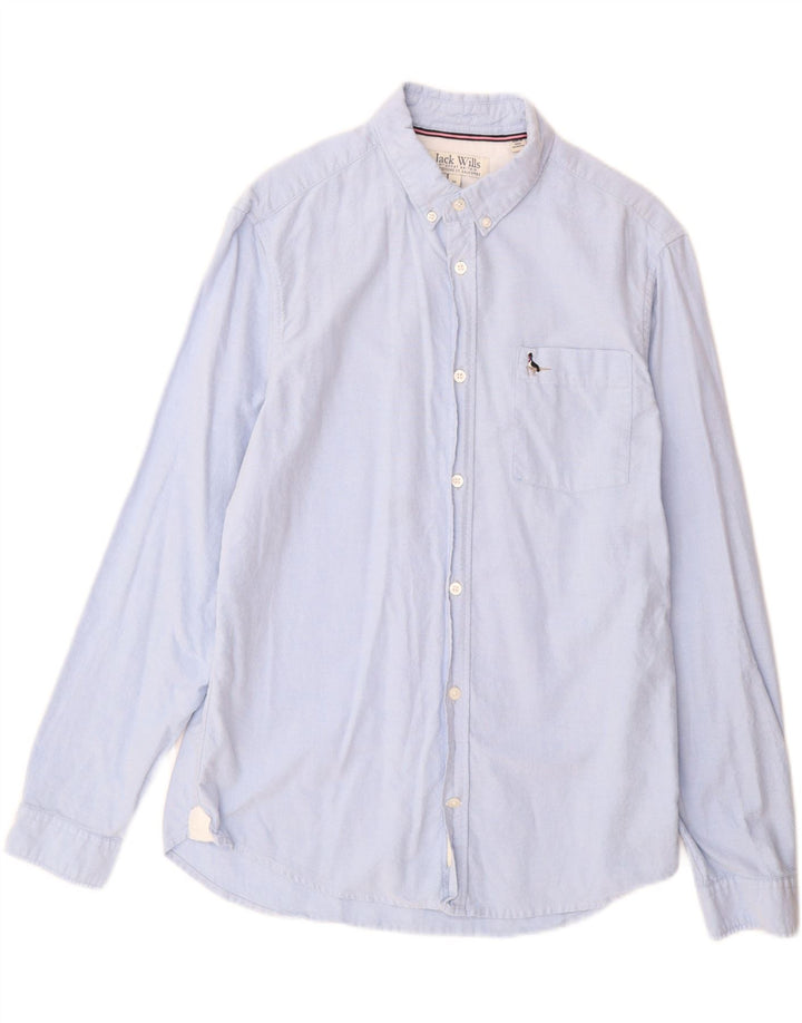 Jack Wills Herre Slim Fit skjorte Medium Blue Cotton