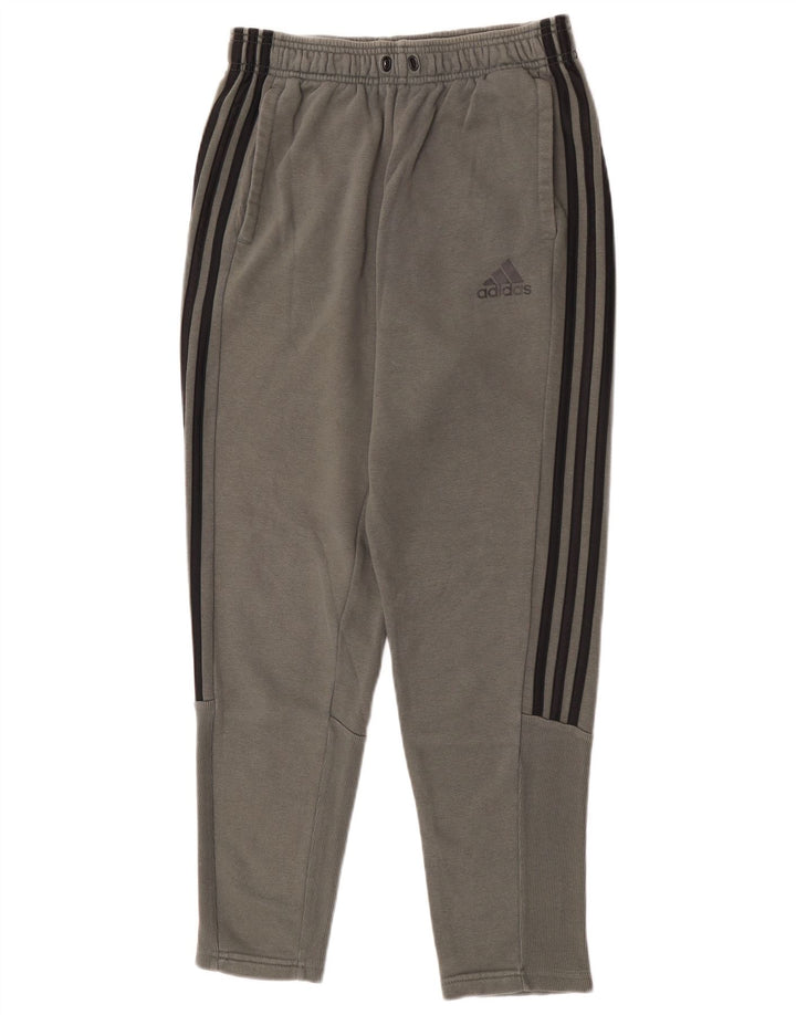Adidas Træningsdragtsbukser til mænd mellemgrå bomuld