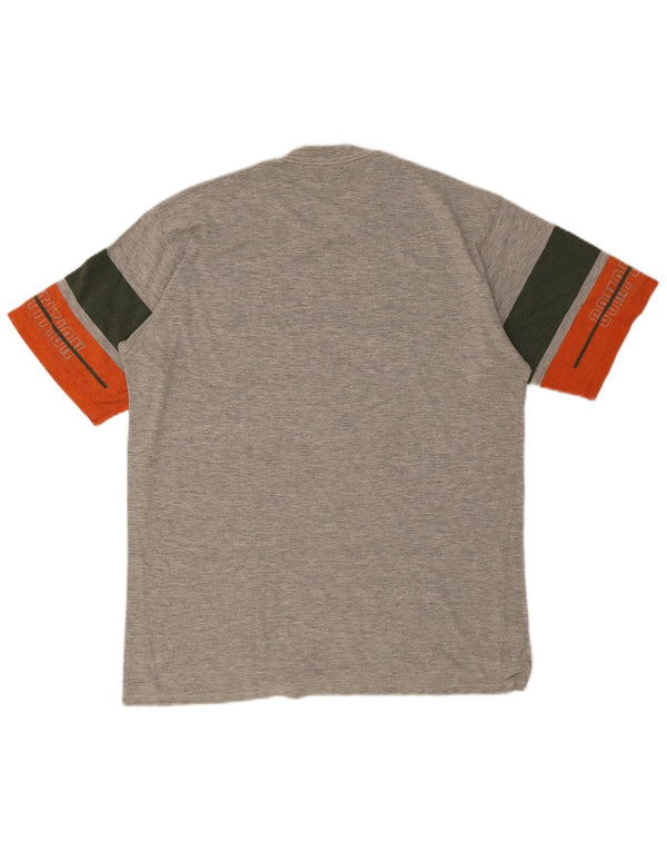 Asics Herre grafisk T-shirt Top Medium Grey Colourblock