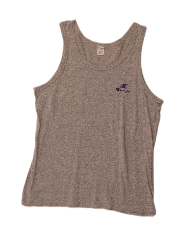 CHAMPION Damevest Top UK 18 XL Grå Flecked Bomuld Sports