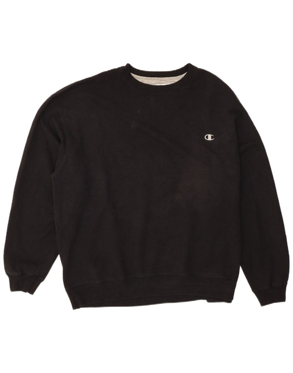 Champion Herre Sweatshirt Jumper 3XL Sort Bomuld