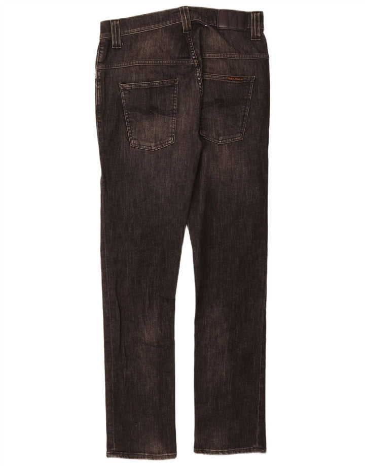 NUDIE Slim Jeans til kvinder W30 L30 Grå bomuld