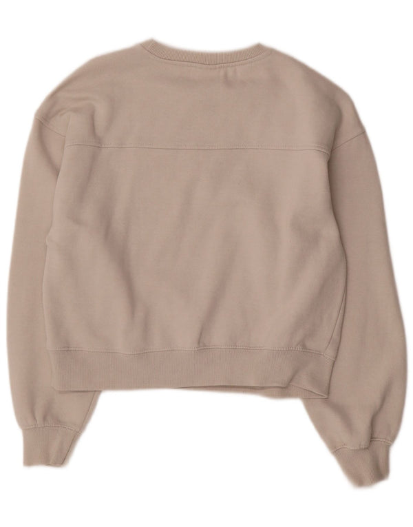 Zara Girls Crop Graphic Sweatshirt Jumper 13-14 år Hvid