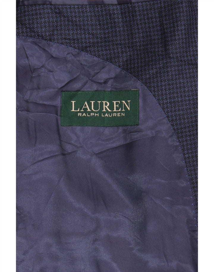 Ralph Lauren Herre 2-knaps blazerjakke UK 38 Medium Navy Blue Houndstooth