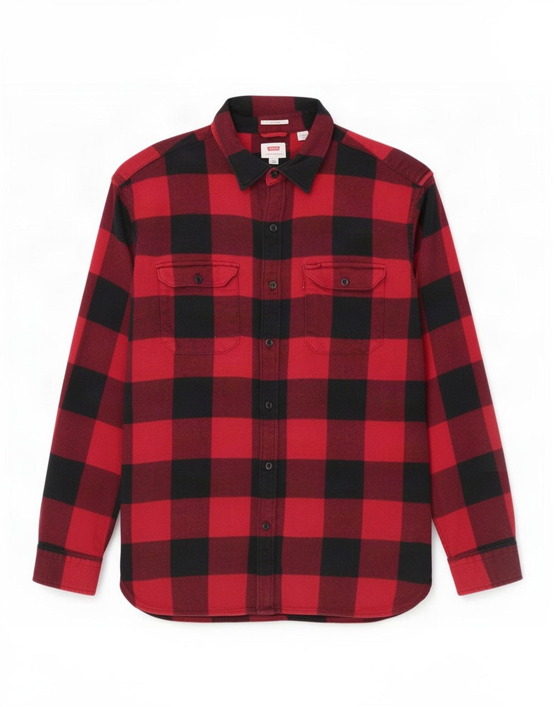 Levi's Herre Flanellskjorte Stor rød Gingham Bomuld