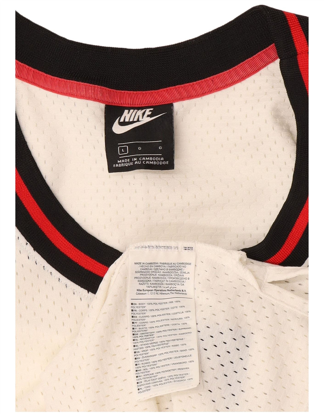 Nike Herre grafisk vest Top Stor hvid polyester