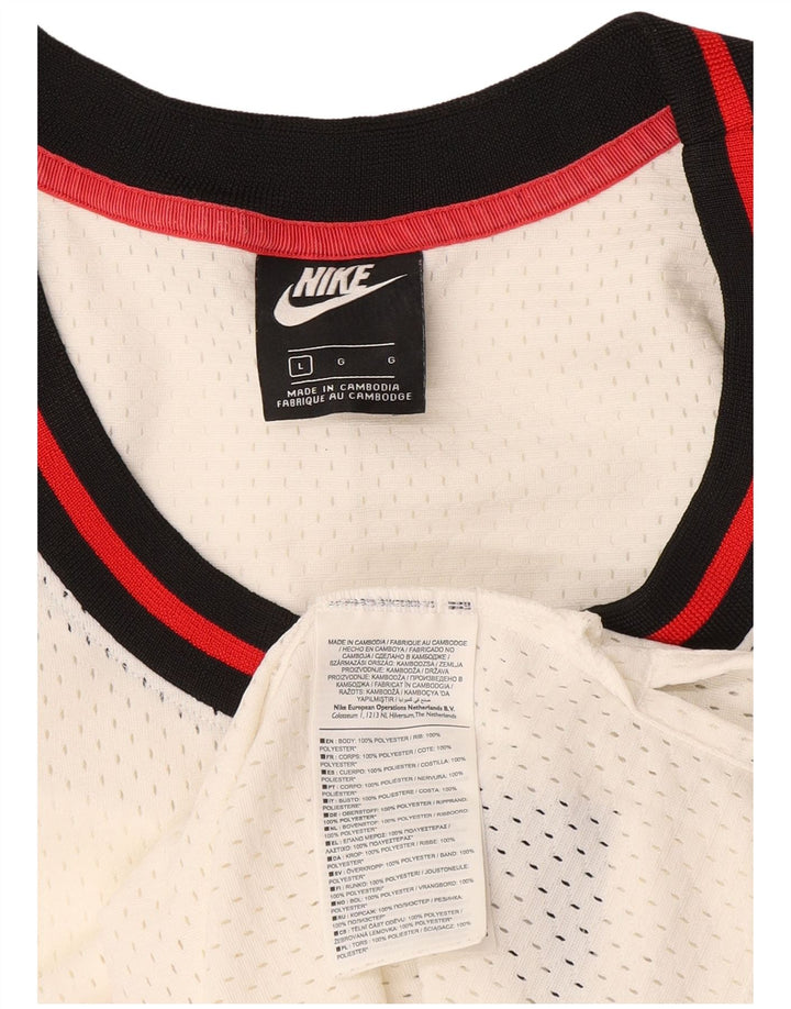 Nike Herre grafisk vest Top Stor hvid polyester