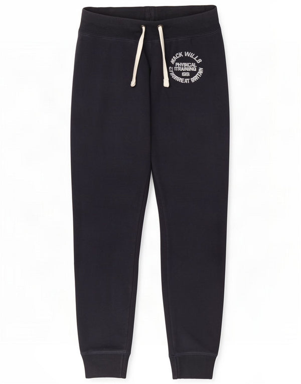 Jack Wills Womens Tracksuit Trousers Joggers UK 8 Small Navy Blue