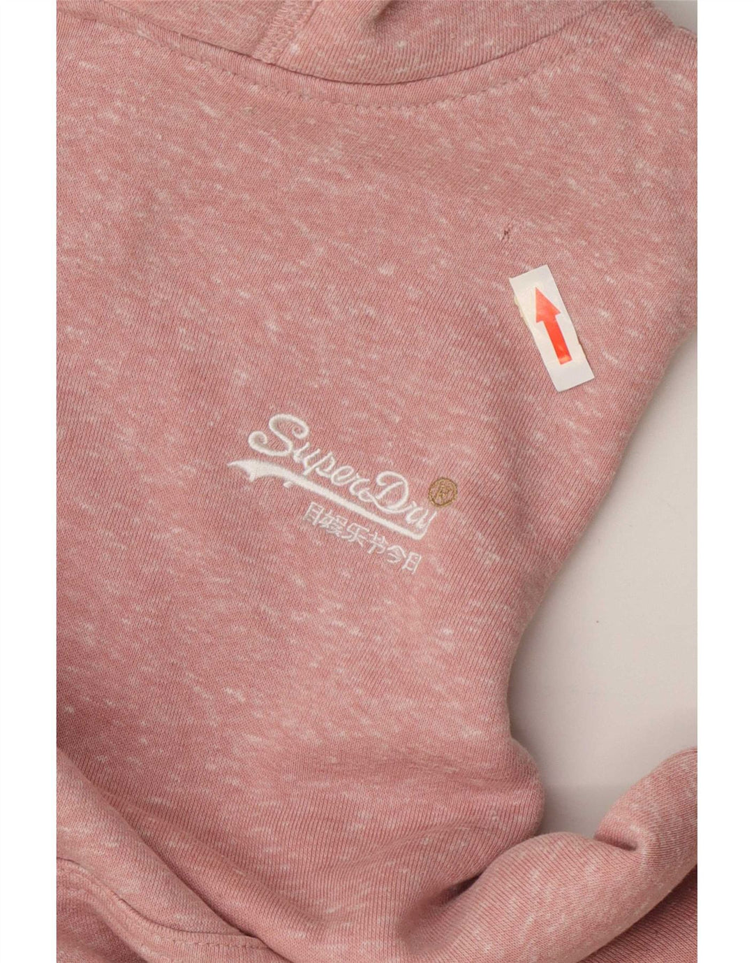 Superdry Dame Hættetrøje UK 12 Medium Pink Flecked Polyester