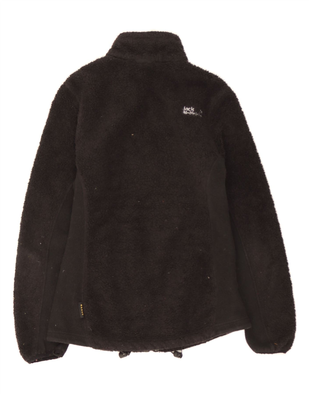 JACK WOLFSKIN Womens Fleece Jacket UK 10 Small Black Polyester Vintage Jack Wolfskin and Second-Hand Jack Wolfskin from Messina Hembry 