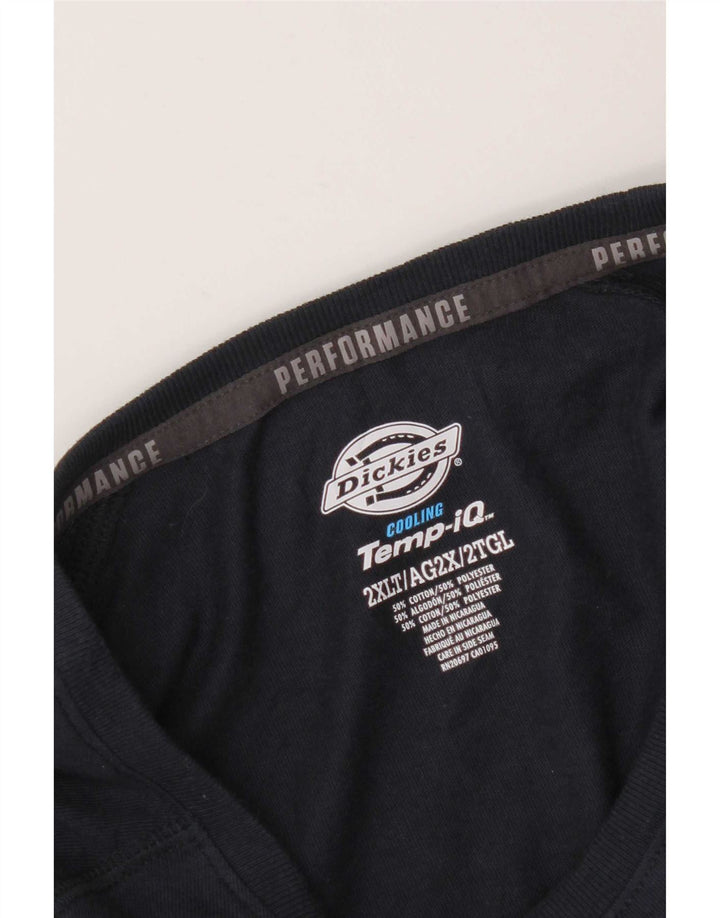 Dickies Herre høje lange ærmer 2XL marineblå bomuld