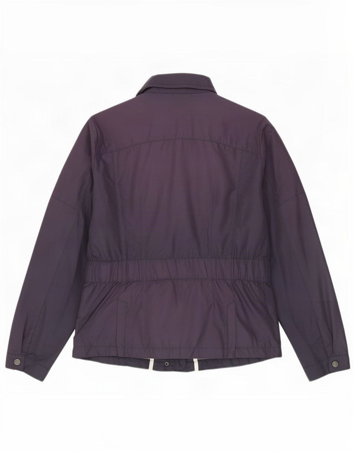 Zara Dame Hooded Utility Jacket UK 18 XL Navy Blue Polyester
